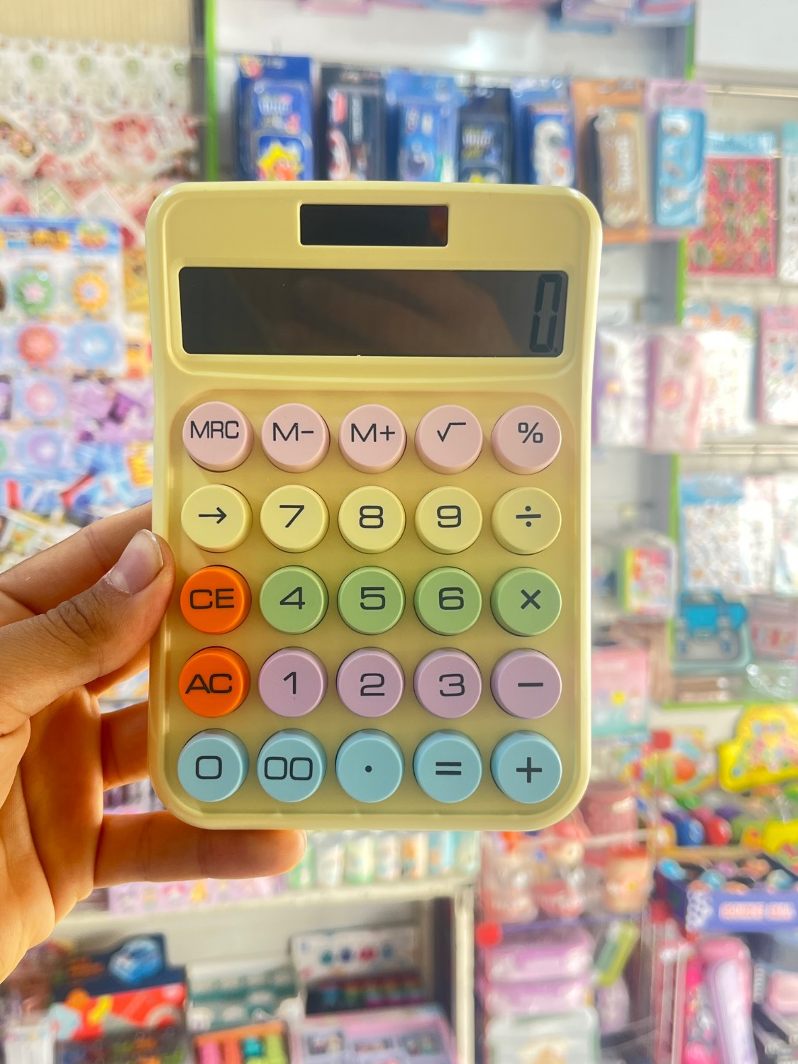 ماشین حساب رنگ پاستلی بزرگ 815 (عمده)